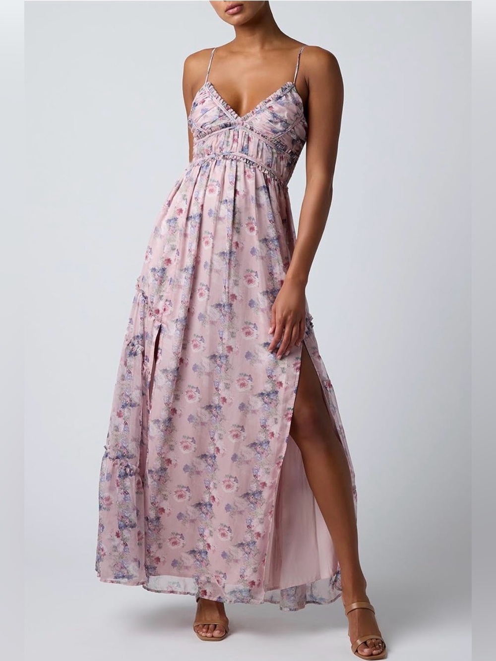 Lulus Seine Floral Dress